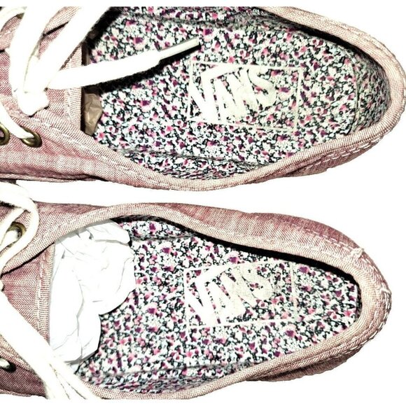 Vans Women's 5.5 Lace Up Low Top Round Toe Purple Sneakers New Without Tags - Picture 4 of 11